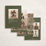 "Book" - Holiday Cards in Festive by Claire - Back of Card Options