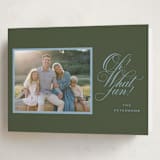 "Family Traditions" - Holiday Cards in Evergreen by Erin Hodges - Folded Card