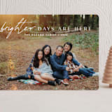 "Bright Here" - Holiday Cards in Snow by Amy Kross - Front