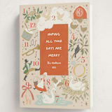"Counting The Days" - Holiday Cards in Persimmon by Leah Bisch - Folded Card