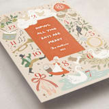 "Counting The Days" - Holiday Cards in Persimmon by Leah Bisch - Detail