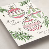 "Bright Ornaments" - Holiday Cards in Gumdrop by Erin German - Detail