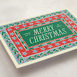 "Hollis" - Holiday Cards in Pine by Pati Cascino - Detail