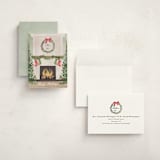 "Cosy Fireplace" - Holiday Cards in Fern by Petra Kern - Assembled