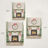 "Cosy Fireplace" - Holiday Cards in Fern by Petra Kern - Formats Available