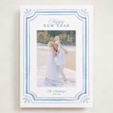 "Fine Frame" - Holiday Cards in Blue Jay by Melanie Kosuge - Front