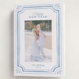 "Fine Frame" - Holiday Cards in Blue Jay by Melanie Kosuge - Folded Card