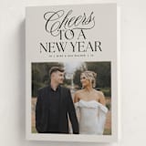 "Classically Modern" - Holiday Cards in Coal by Jackie Crawford - Folded Card