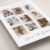 "Nine Snapshots" - Holiday Cards in Snow by Hooray Creative - Detail