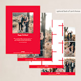 "Christ in Christmas" - Holiday Cards in Rudolph's Nose by Up Up Creative - Back of Card Options