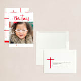 "Christ in Christmas" - Holiday Cards in Rudolph's Nose by Up Up Creative - Assembled