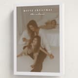 "Simplest border" - Holiday Cards in Snow by Stacey Meacham - Folded Card