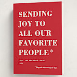 "You Made the List" - Holiday Cards in Candy Apple by Amy Payne - Folded Card