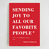 "You Made the List" - Holiday Cards in Candy Apple by Amy Payne - Full Design