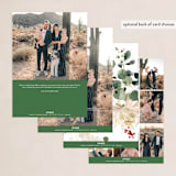 "Winter Gardens" - Holiday Cards in Snow by Kelly Ventura - Back of Card Options