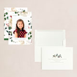 "Winter Gardens" - Holiday Cards in Snow by Kelly Ventura - Assembled