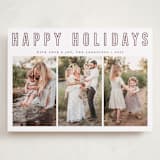 "Triple Happiness" - Holiday Cards in Snow by Juliana Zimmermann - Front