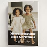 "Sometime" - Holiday Cards in Snowflake by Hudson meet Rose - Folded Card