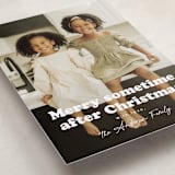 "Sometime" - Holiday Cards in Snowflake by Hudson meet Rose - Detail