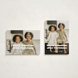 "Sometime" - Holiday Cards in Snowflake by Hudson meet Rose - Photo Orientation Options