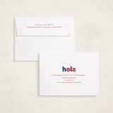 "adios" - Holiday Cards in Azure by Megan Davis - FREE Recipient Addressing