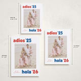 "adios" - Holiday Cards in Azure by Megan Davis - Formats Available