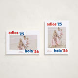 "adios" - Holiday Cards in Azure by Megan Davis - Photo Orientation Options