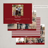 "Snapshots" - Holiday Cards in Merlot by That Girl Press - Back of Card Options