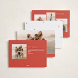 "Bowery" - Holiday Cards in Candy Cane by Megan Davis - Back of Card Options