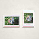 "Bowery" - Holiday Cards in Candy Cane by Megan Davis - Photo Orientation Options