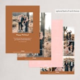 "painted light" - Holiday Cards in Creamsicle by Kamala Nahas - Back of Card Options