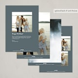 "Swept Away" - Holiday Cards in Winter by Design Lotus - Back of Card Options