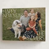 "Big Time" - Holiday Cards in Snow by Inkblot Design - Folded Card