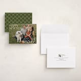 "Big Time" - Holiday Cards in Snow by Inkblot Design - Assembled