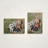 "Big Time" - Holiday Cards in Snow by Inkblot Design - Photo Orientation Options