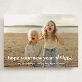 "Sleigh" - Holiday Cards in Snowfall by Megan Davis - Front