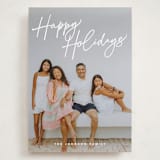 "Caroling" - Holiday Cards in Snow by Robert and Stella - Front