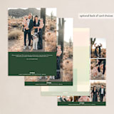 "Soft Arch" - Holiday Cards in Emerald by Vivian Yiwing - Back of Card Options
