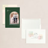 "Soft Arch" - Holiday Cards in Emerald by Vivian Yiwing - Assembled