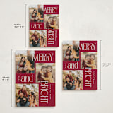 "Modern collage" - Holiday Cards in Pomegranate by Owl and Toad - Formats Available