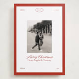 "newsie" - Holiday Cards in Candy Cane by Ellen Schlegelmilch - Front