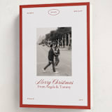 "newsie" - Holiday Cards in Candy Cane by Ellen Schlegelmilch - Folded Card