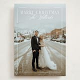 "Marry Christmas" - Holiday Cards in Snowmelt by Keen Peachy - Front