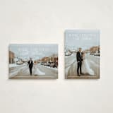 "Marry Christmas" - Holiday Cards in Snowmelt by Keen Peachy - Photo Orientation Options