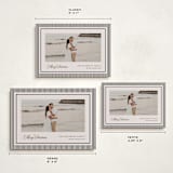 "Striped Elegance" - Holiday Cards in Linen by Kelly Schmidt - Formats Available