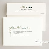 "Winter Bouquet" - Holiday Cards in Charcoal by Leah Bisch - FREE Recipient Addressing