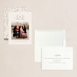 "Monogrammed" - Holiday Cards in Ivory by Meagan Christensen - Assembled