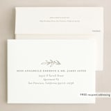 "Monogrammed" - Holiday Cards in Ivory by Meagan Christensen - FREE Recipient Addressing