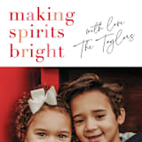 "Bright Holiday spirits" - Holiday Cards in Candy Cane by Kelly Nasuta - Detail