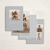 "Merry Monoline" - Holiday Cards in Snowfall by Melanie Kosuge - Back of Card Options